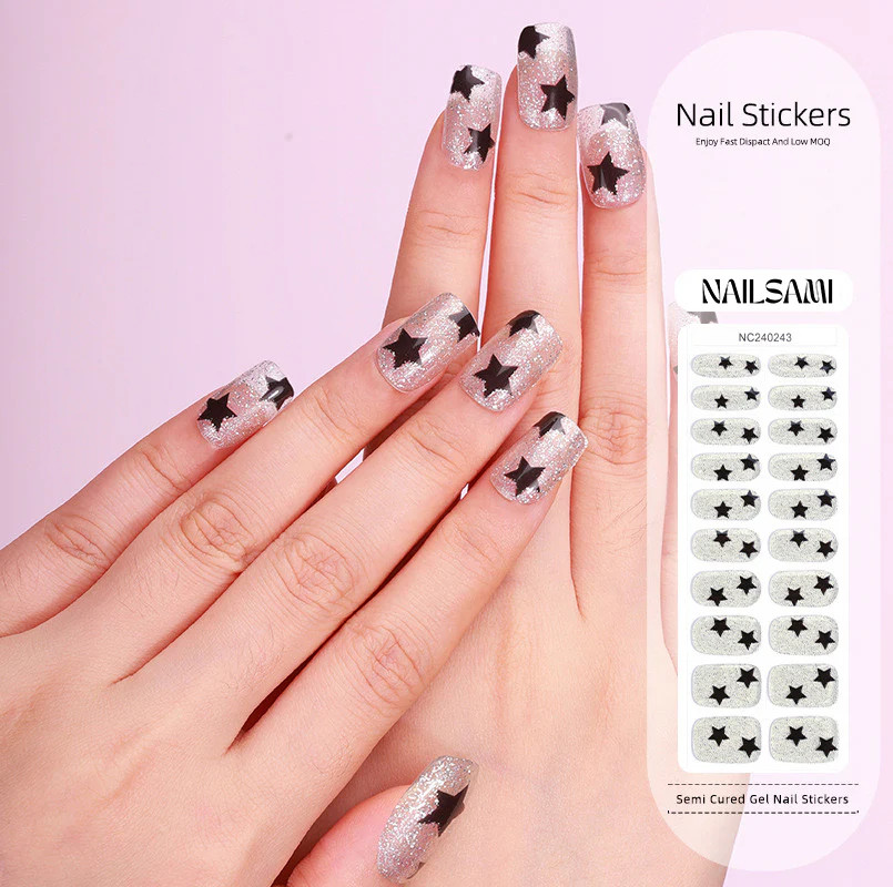NAILSAMI Starry Night – Semi Cured Gel Nail Sticker Kit