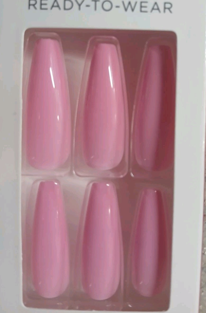 2 Boxes Kiss Salon Color Ready to Wear 24 Full Cover Nails Love Theory DGK21RF