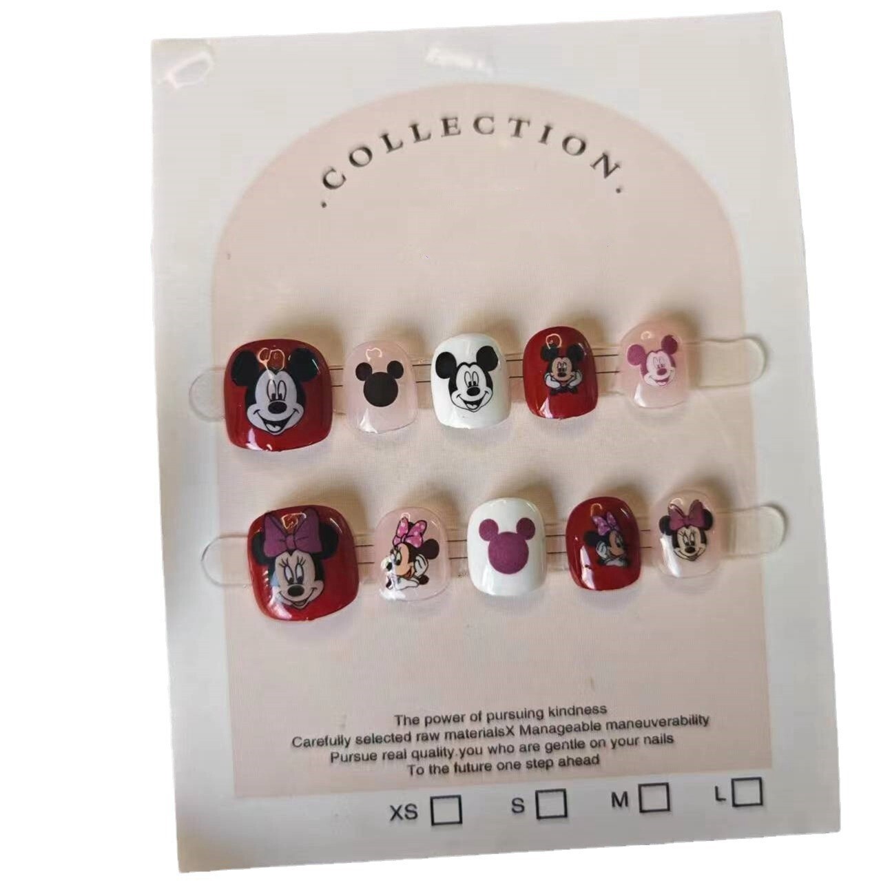 10pcs handmade Mickey Mouse Style Nails Press on Nail for Children’s Nail Art
