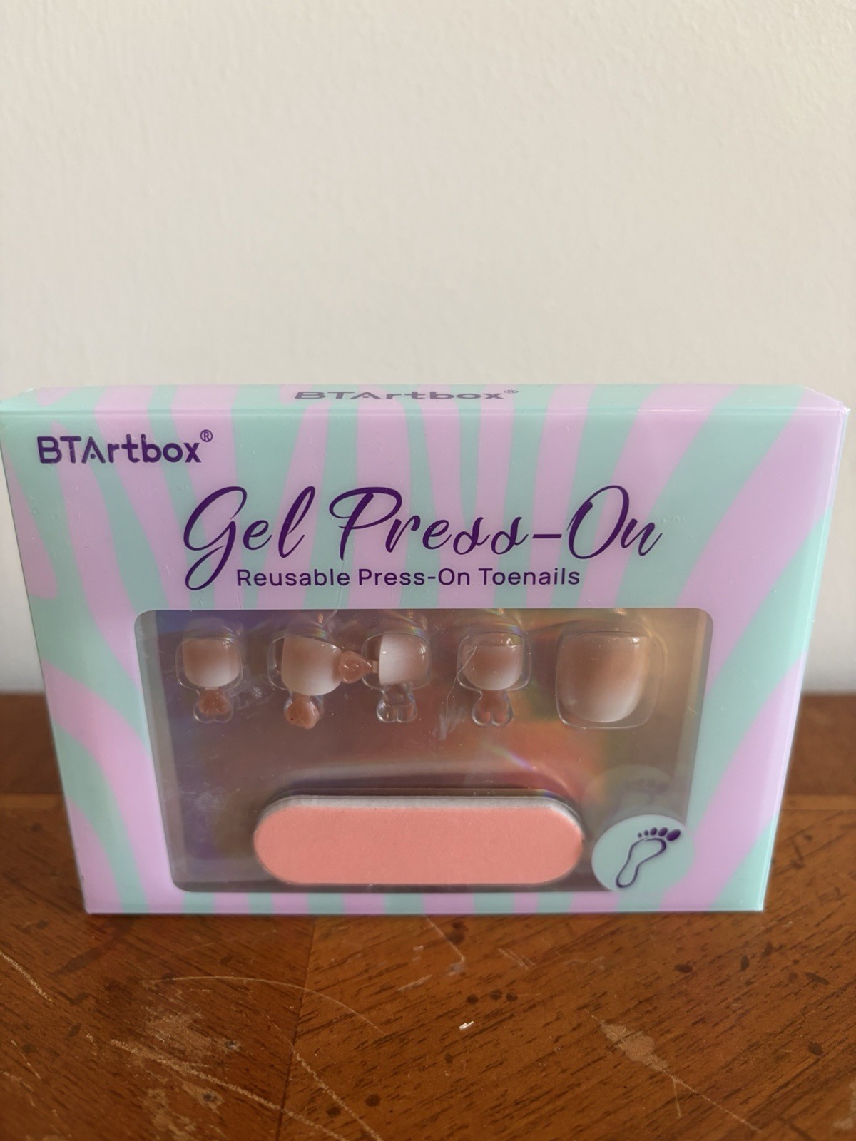 BTArtbox Gel Press On Toenails Reusable Pedicure Kit – New in Box