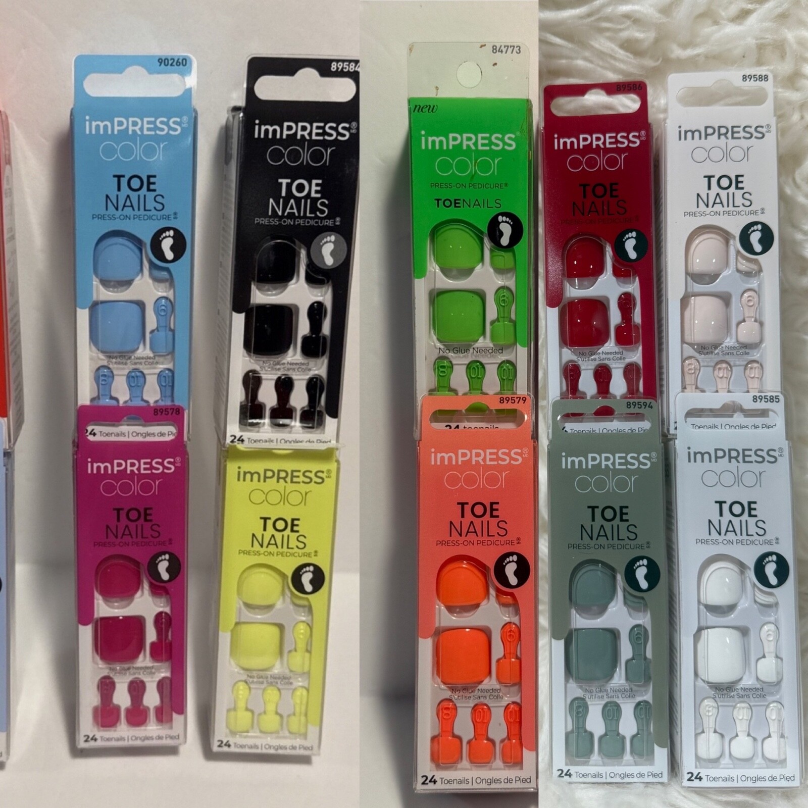 Kiss Nails impress,Toenails Press-On Pedicure,U CHOOSE,BUYMORESAVE+Com-Ship