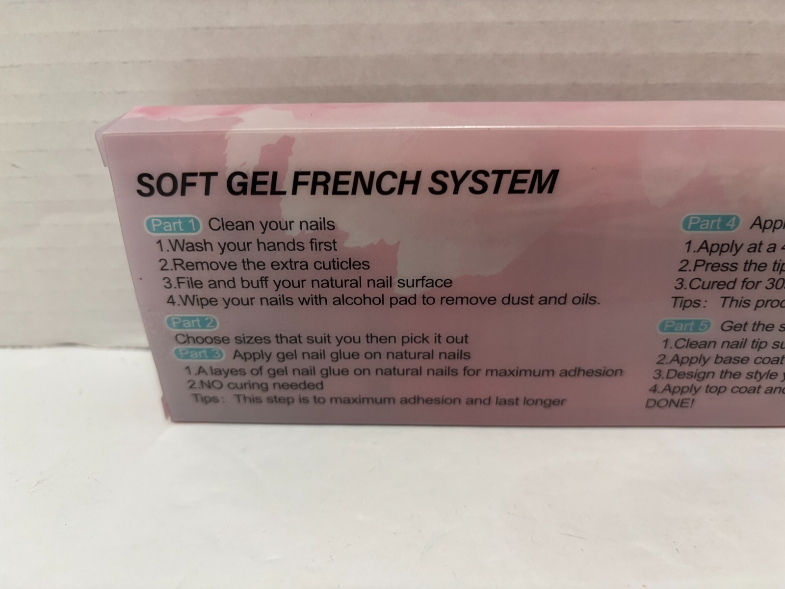 Misssix French Gel Nail Tips, 240 Count (Pack of 1), A-Long Square Black