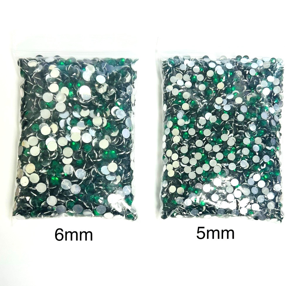 Emerald Green Crystal Rhinestones Flat Back Round Jewelry Crafting Gem Multipack