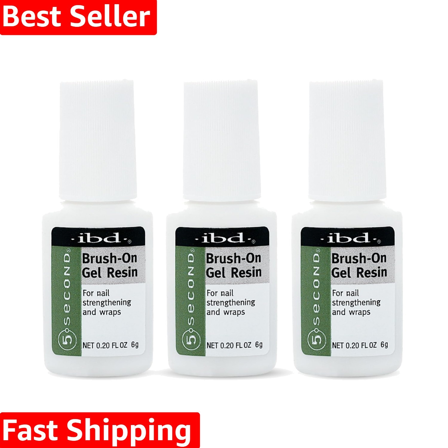5 Second Brush On Nail Glue Gel Resin – Strong Nail Glue for Broken, Cracked …