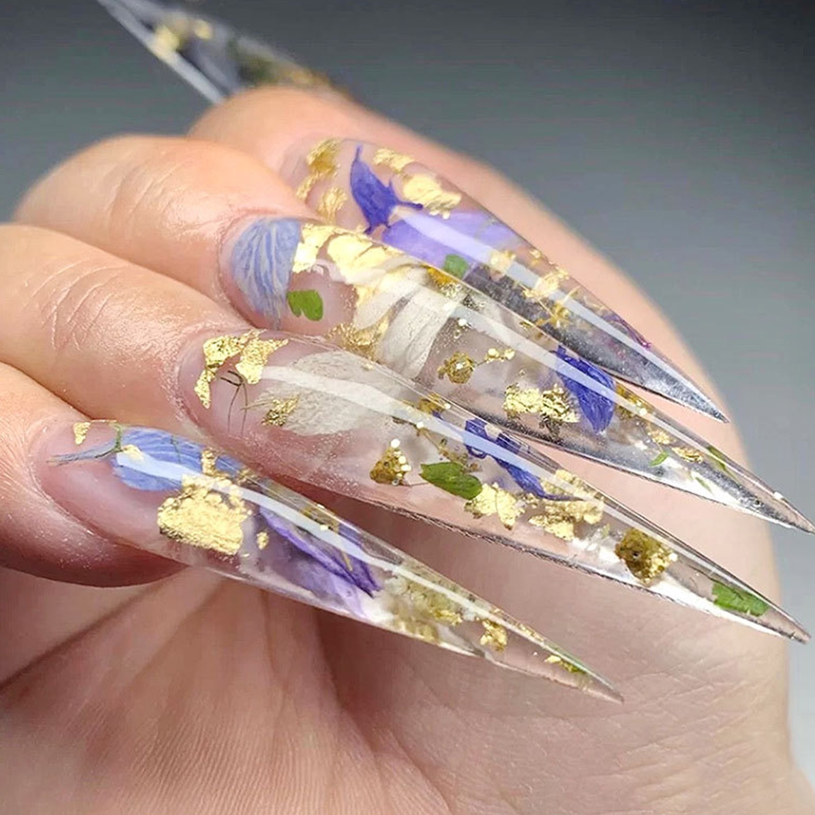 3PCS Gold Foil Flakes Set For Nail Art Painting Crafts Easy To Use