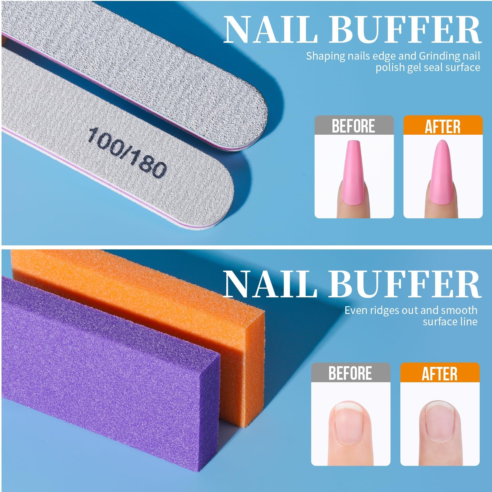 Teenitor Nail Soaking Bowl, Soak Off Gel Polish Orange / Purple / Light Pink
