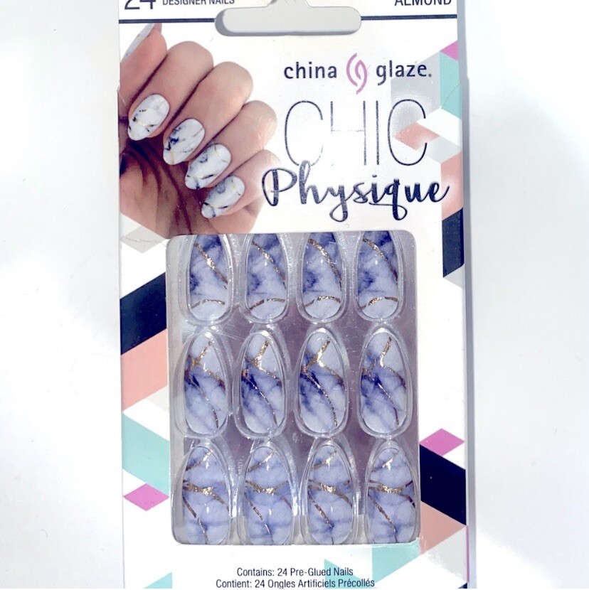 Marble Effect China Glaze Self Adhering Designer Nails Kit NEW