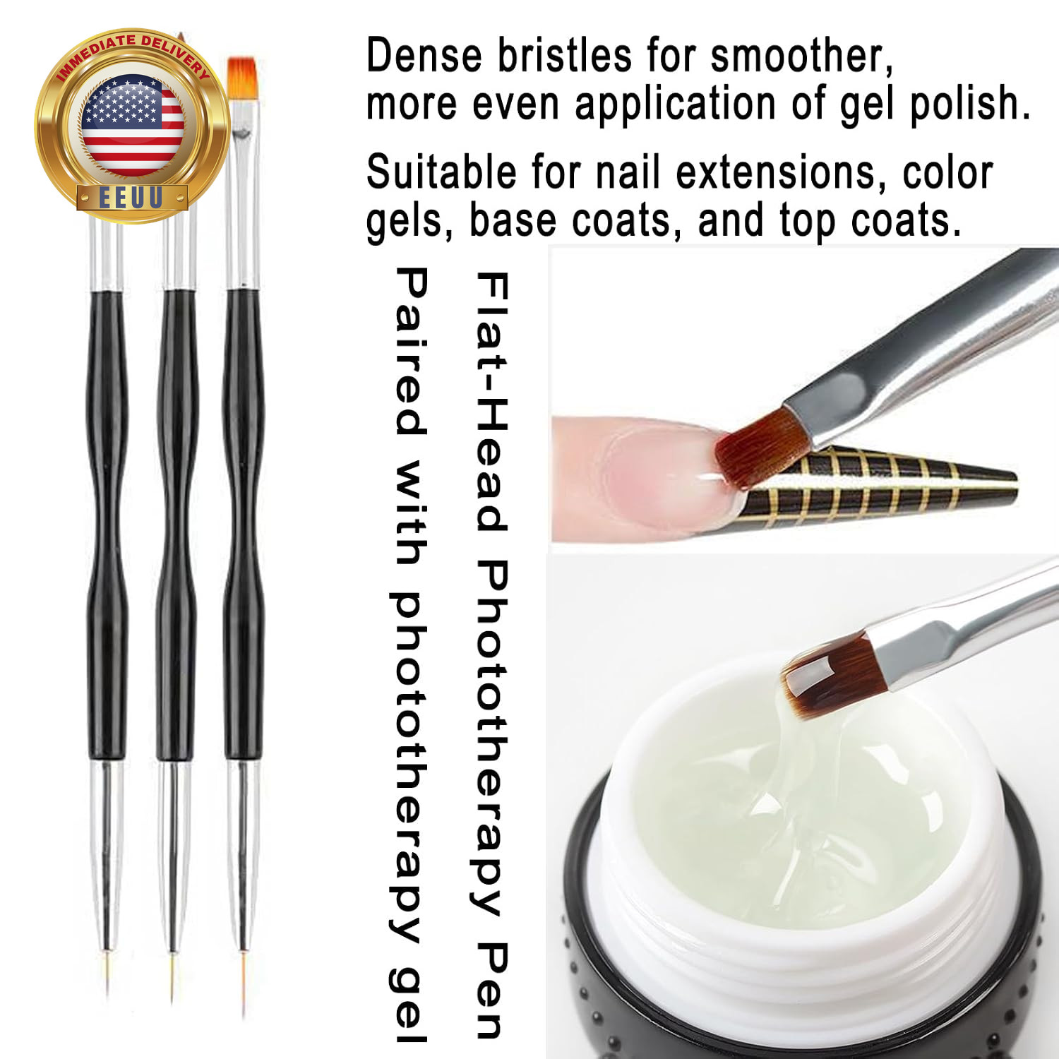 Nail Art Tool, 5 Pcs Nail Dotting Pens, 3 Pcs Nail Brushes and Nail Liner Pens,