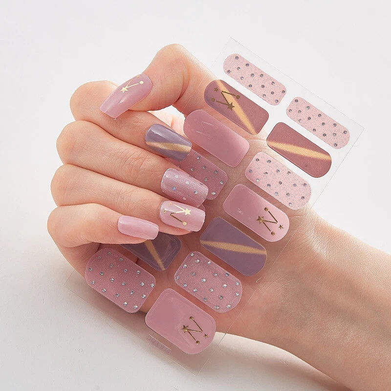 Share Full Size Nail Wraps Stickers Polish Toe Manicure Art Self Stick Decor3D