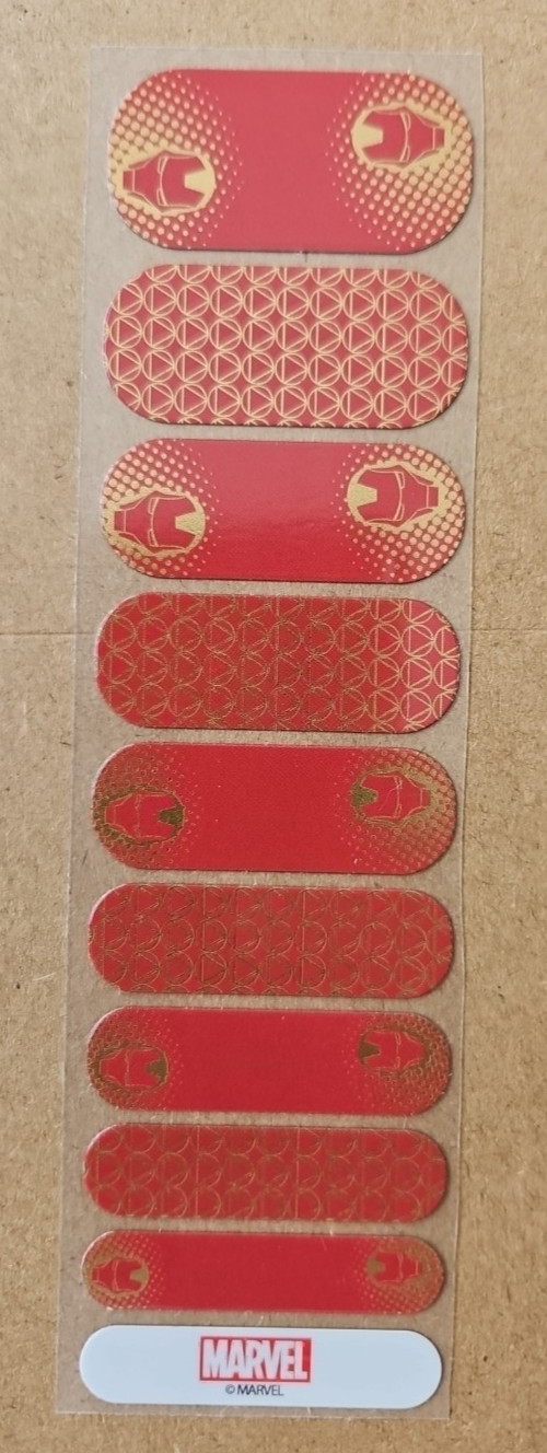 JAMBERRY I AM IRON MAN HALF SHEET NAIL WRAP MARVEL RETIRED APRIL 2018