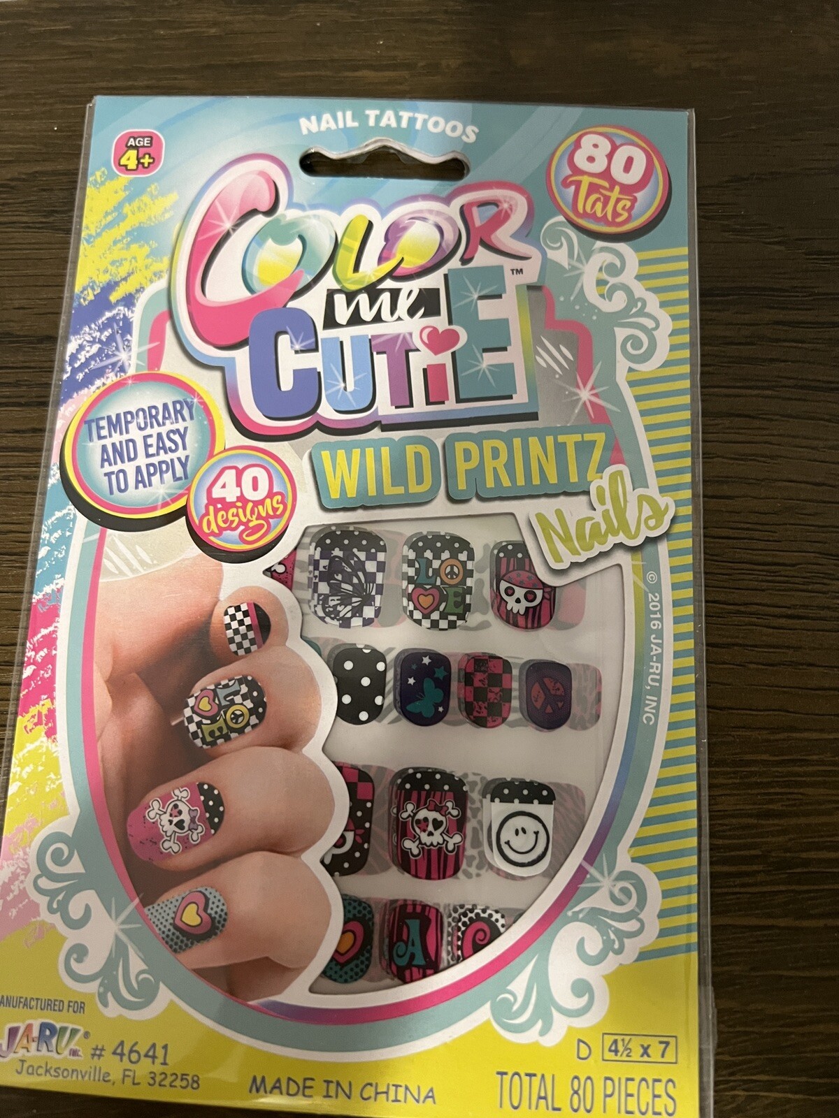 Color Me Cutie Dress-Up Nail Tattoo Wild Printz