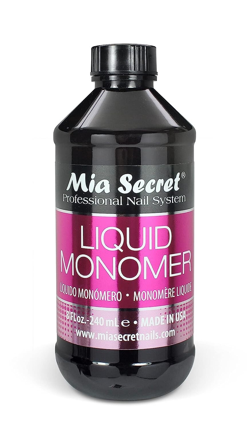 8OZ Mia Secret Liquid Monomer Professional Nail Liquid for Acrylic Powder