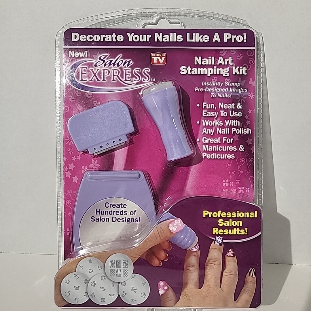 2011 Salon Express Nail Art Stamping Kit As Seen on Tv Body Care
