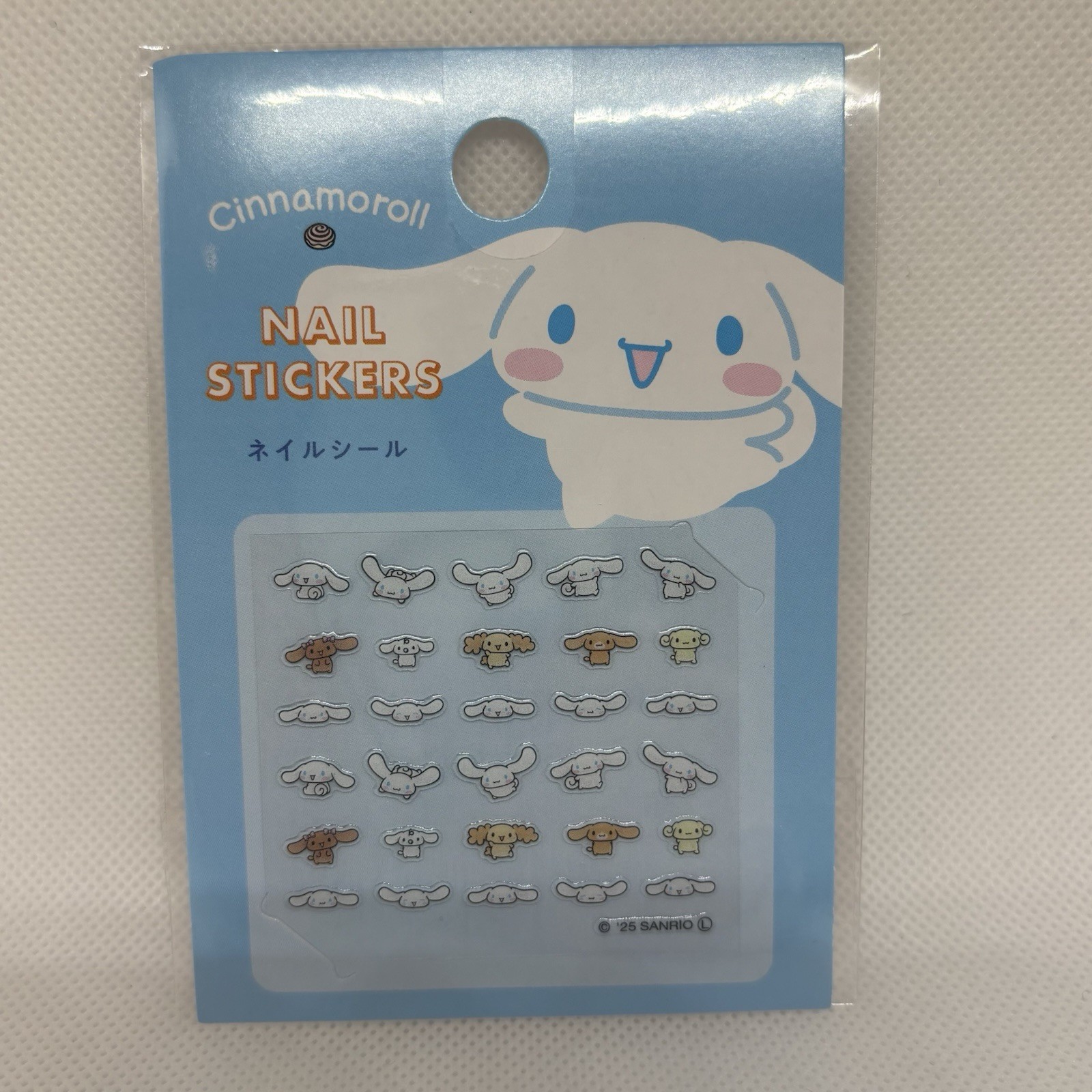 Sanrio Character Nail Stickers 5pcs Set Hello Kitty Kuromi My Melody