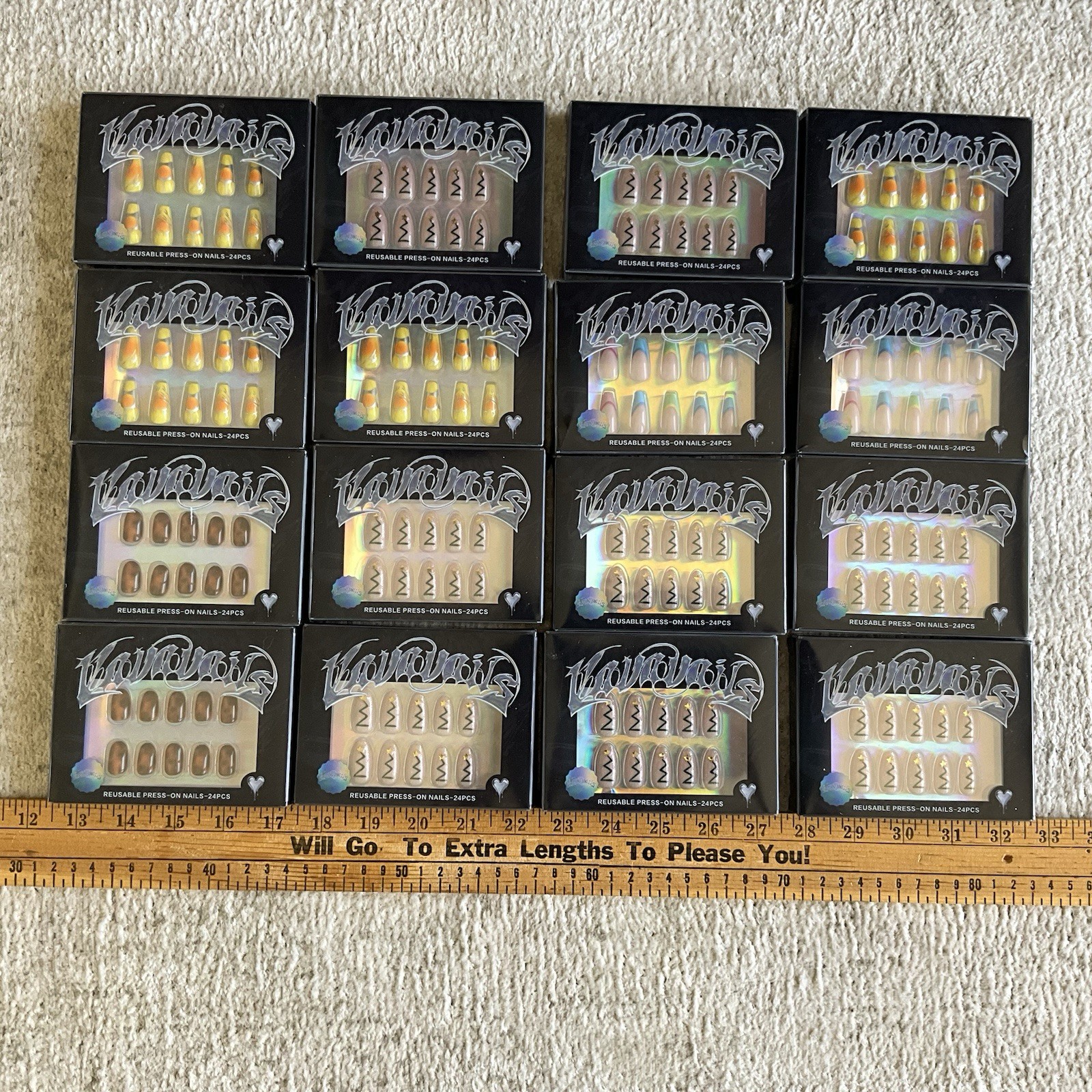 Y2K Style Fake Nails for Parties Salon-Quality Home Manicure VAVAVAILS 16 Sets