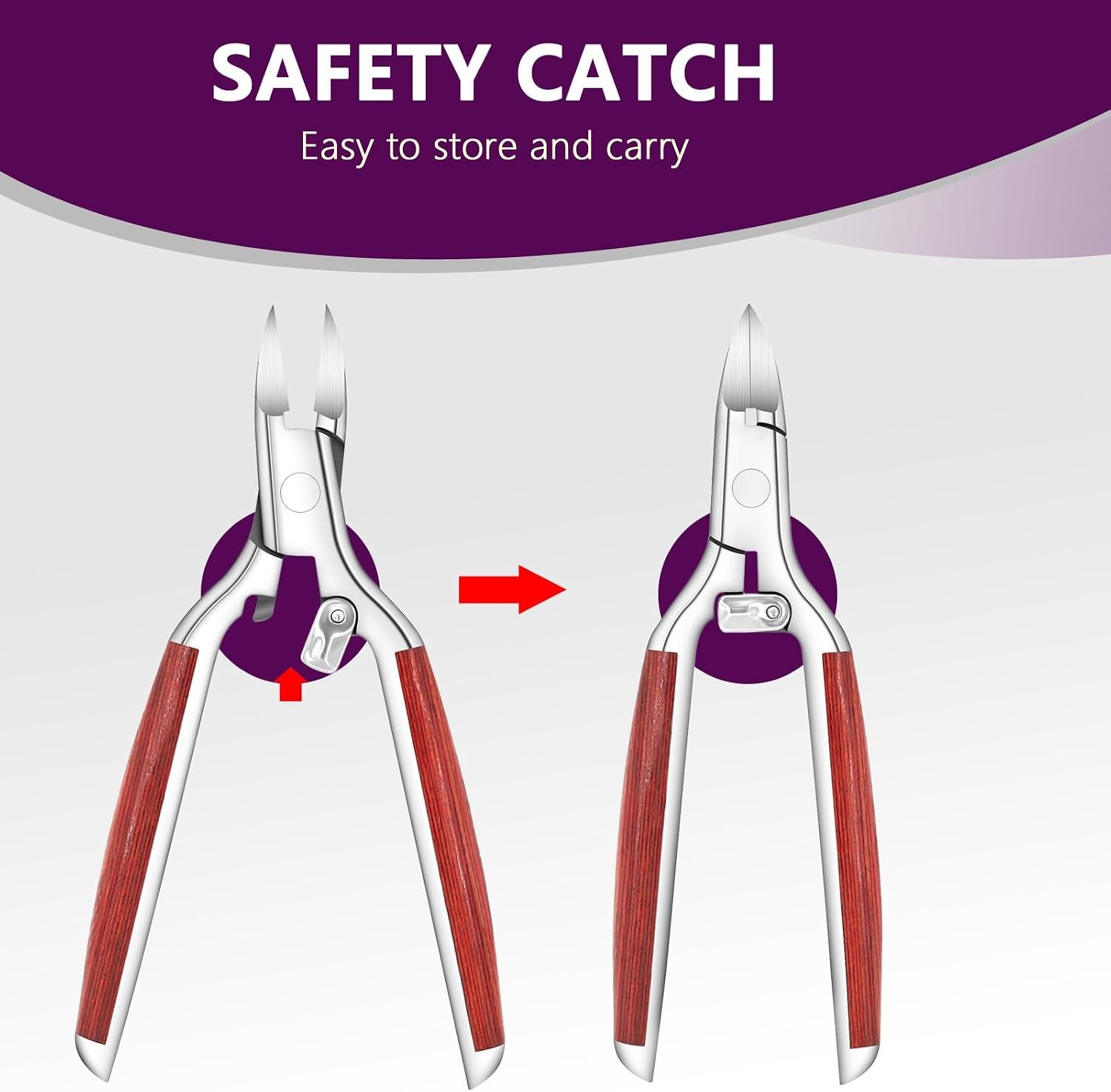Sharp Toenail Clippers for Thick Nails, Ingrown, Heavy Duty, Seniors