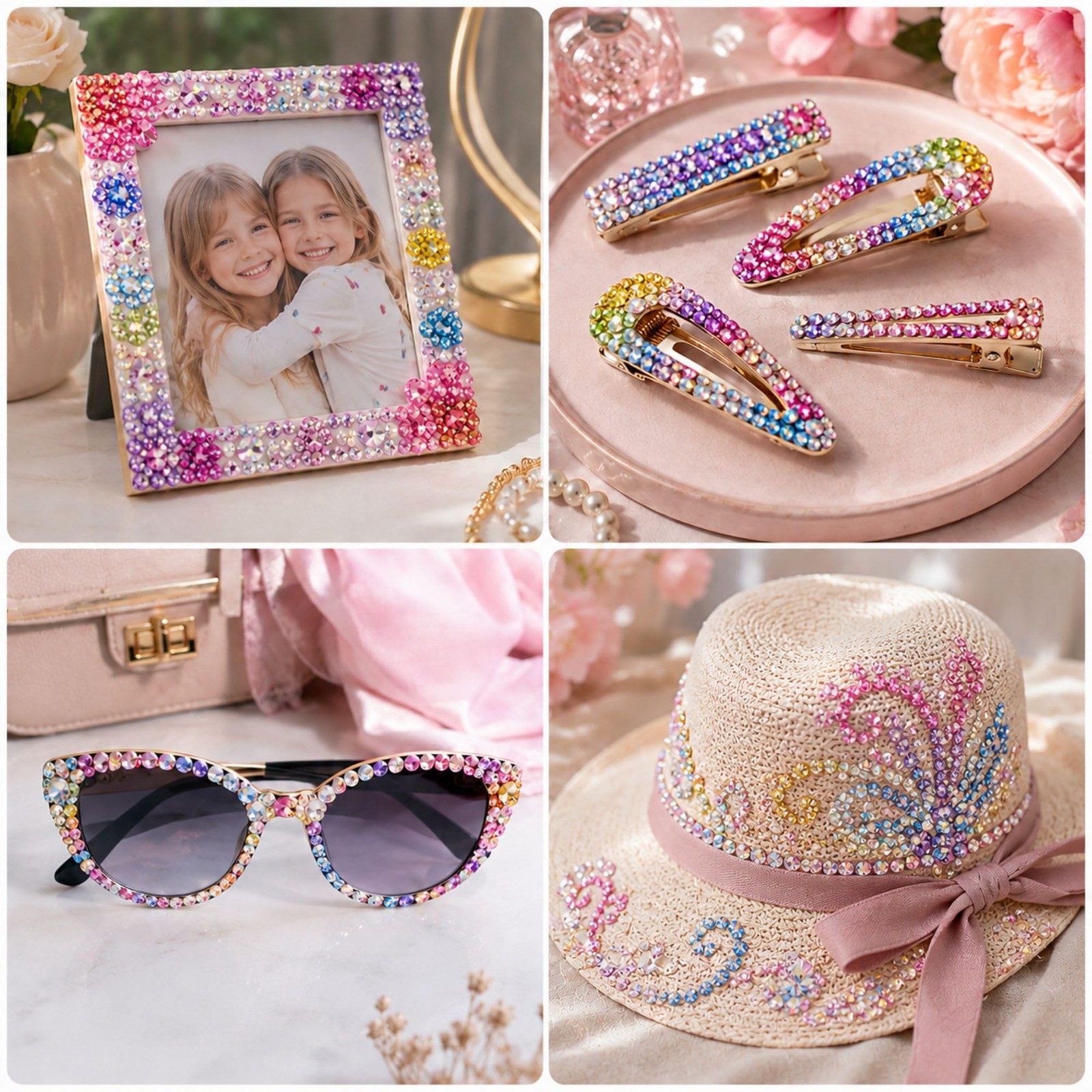 Bedazzling Kit with Rhinestones, 40 Colors 3mm 32000PCS Small Flatback Resin …