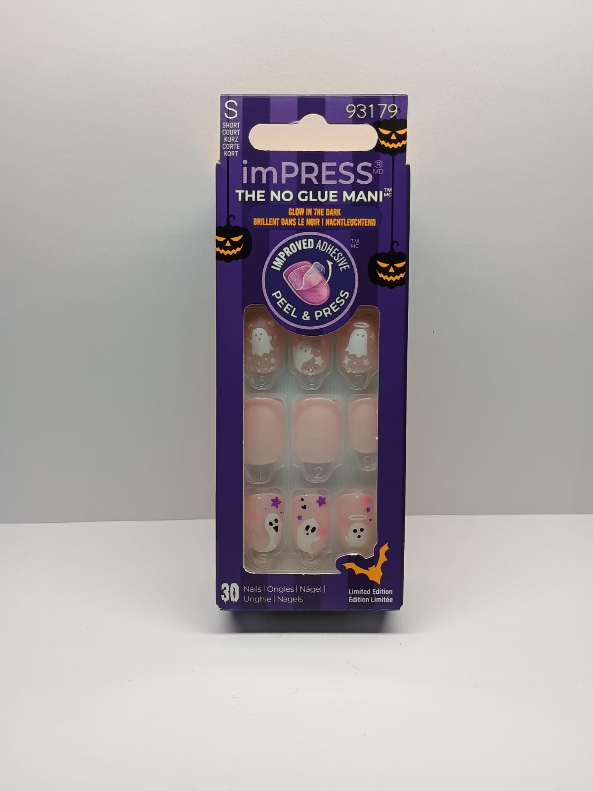 Kiss Impress Halloween Press-on Pink/Ghosts Manicure Nails – Feeling Gourd (1)