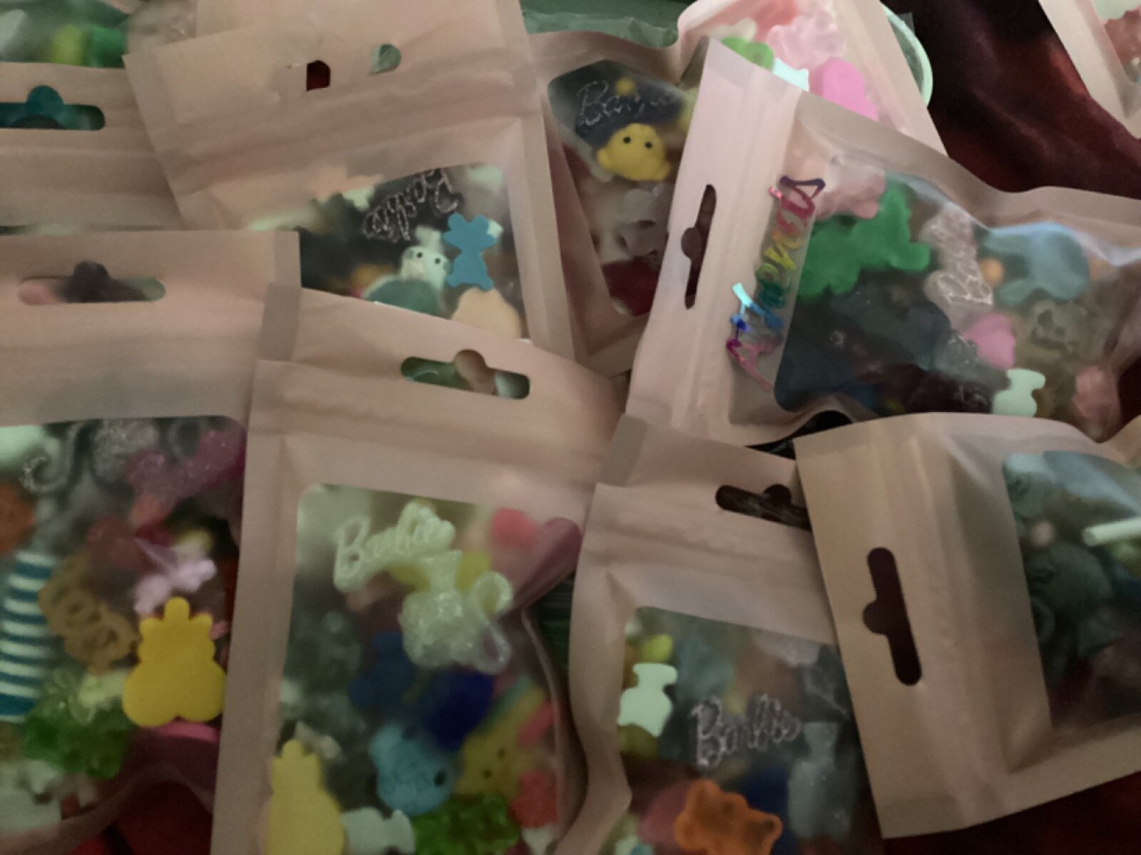 30pcs/bag 3D Nail Charms Candy Random Mixed Resin For Acrylic Nail Art lot