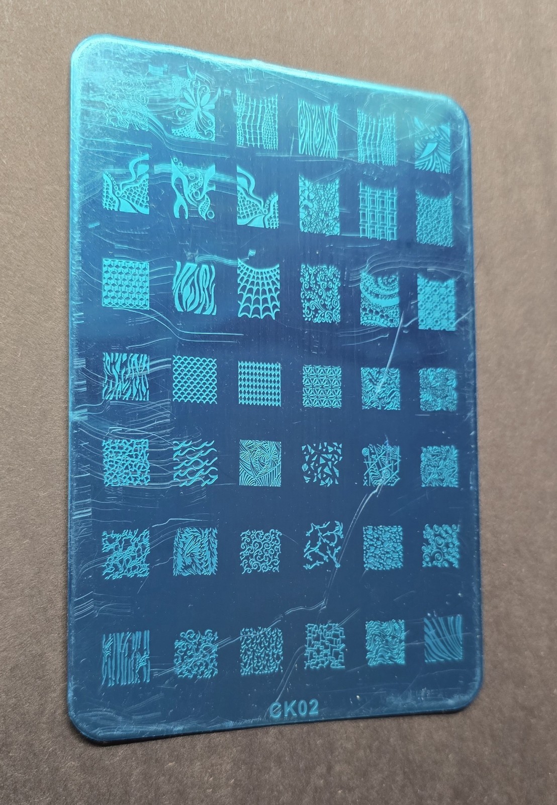 Nail Art Stamp Plates LOT of 4 Ck02 Ck-03 Ck05 Ck-06 Swirl Fruit Leaf French Tip