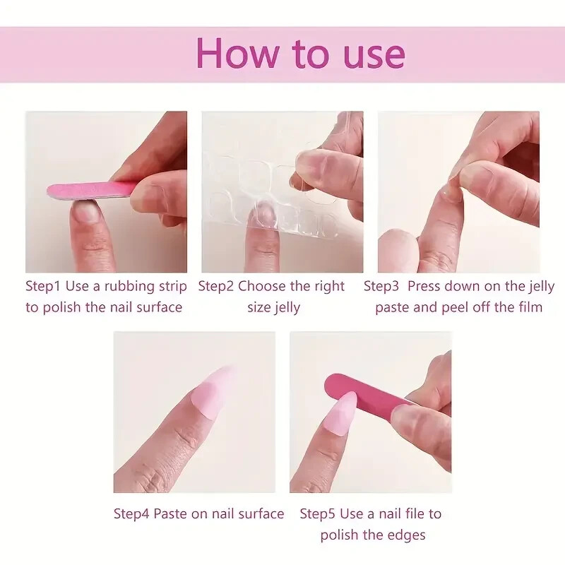 Lovely Nails – French Square Tip Press-On Nails 24-Piece Sets 🌺CLEARANCE SALE
