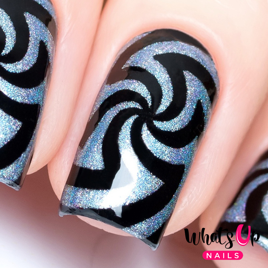 Hypnose Stencils for Nails, Swirl Nail Stickers, Nail Art, Nail Vinyls