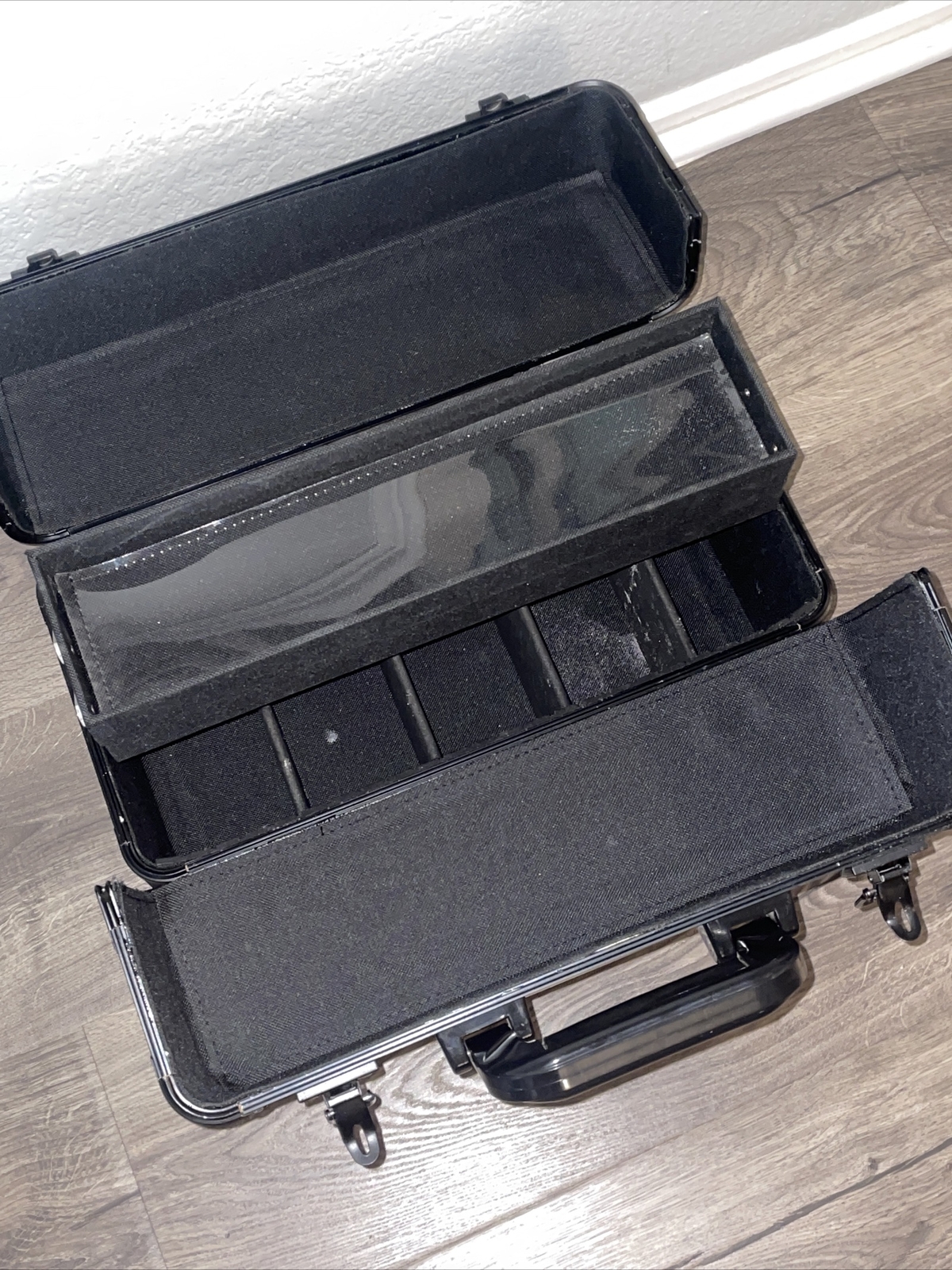 CND Nail Technician Black Hard Shell Nail Polish and Supply Case