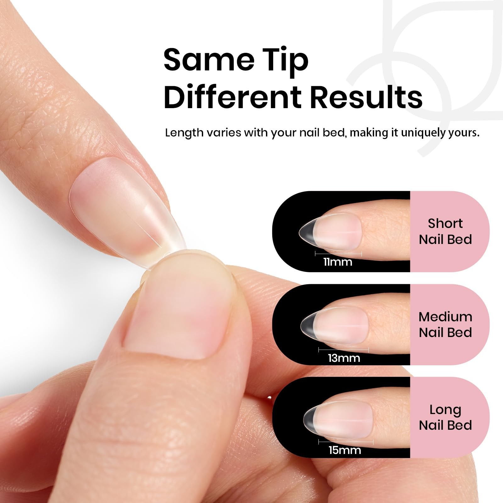 Beetles Short Almond Nail Tips – 288PCS 12 Almond, 288Pcs