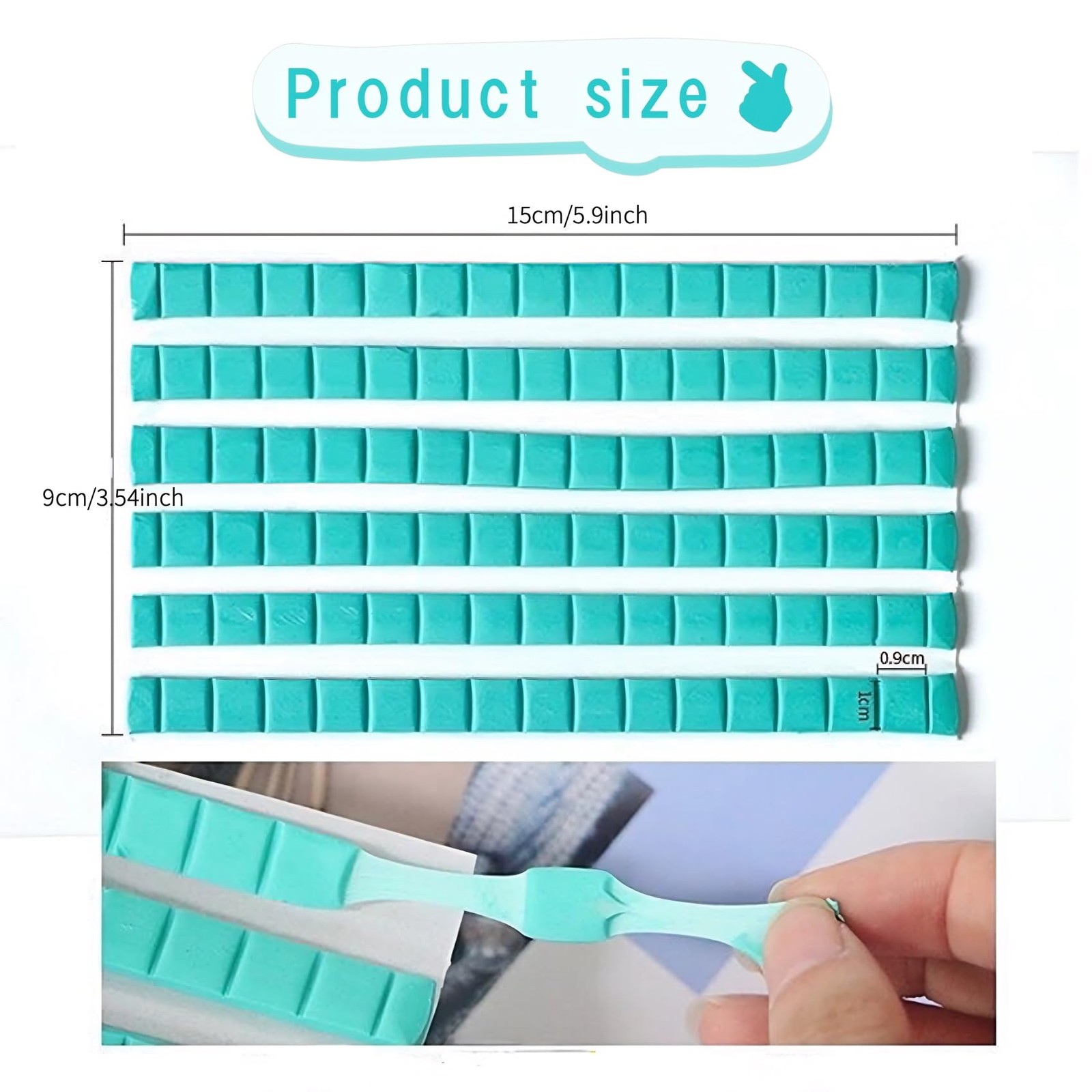 Gueiddi Reusable Nail Art Clay, Nail Glue Clay DIY Professional Fake Nail Tip…