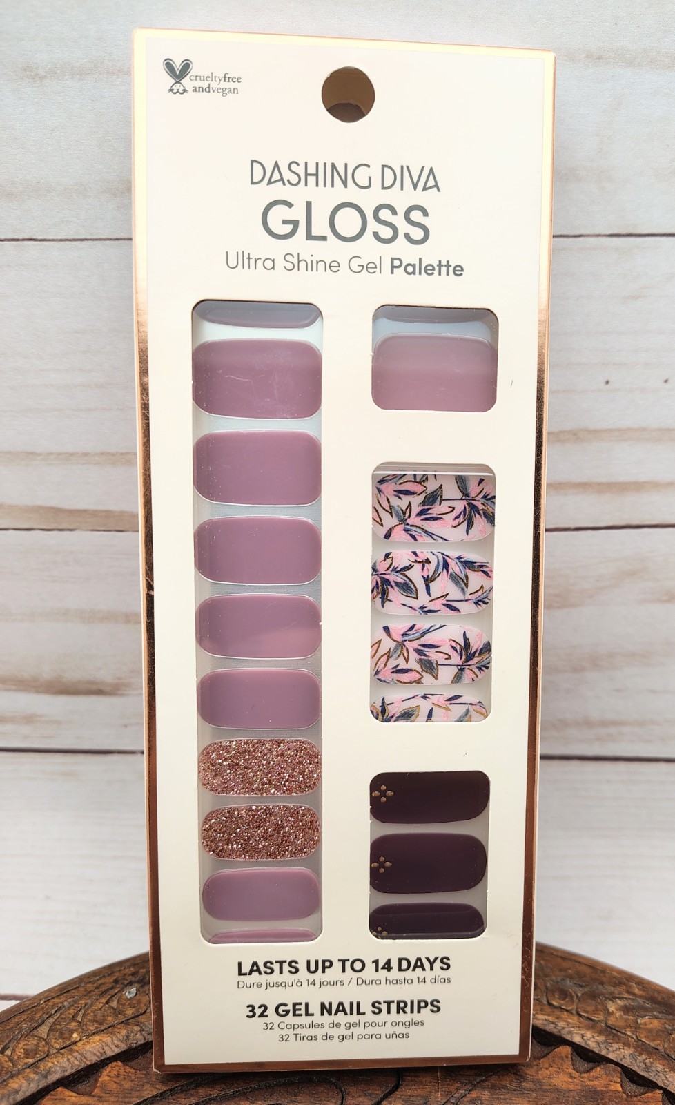 Dashing Diva Gloss Ultra Shine Gel Palette 32 Nail Strips GS303 Alpine Retreat