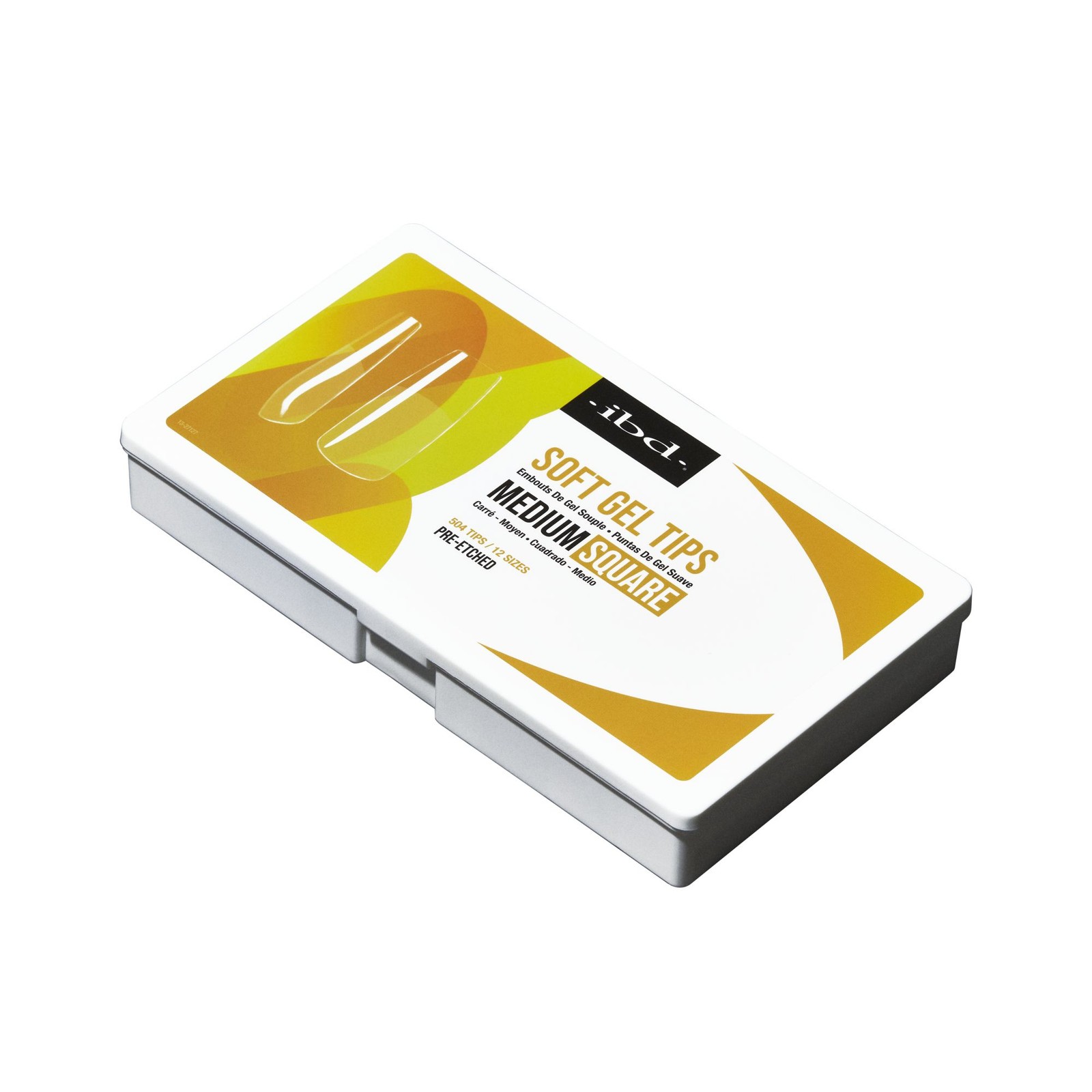 IBD Clear Soft Gel Tips – Medium Square, 504 ct.