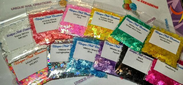 MOUSE Shape Glitter~U CHOOSE~Nail•Acrylic•Gel•Body Art•Face•Festival•Crafts