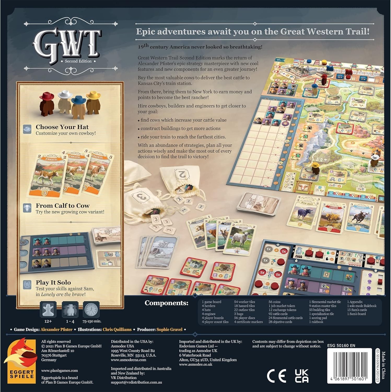 Great Western Trail 2nd Edition Board Game – Epic Strategy for…