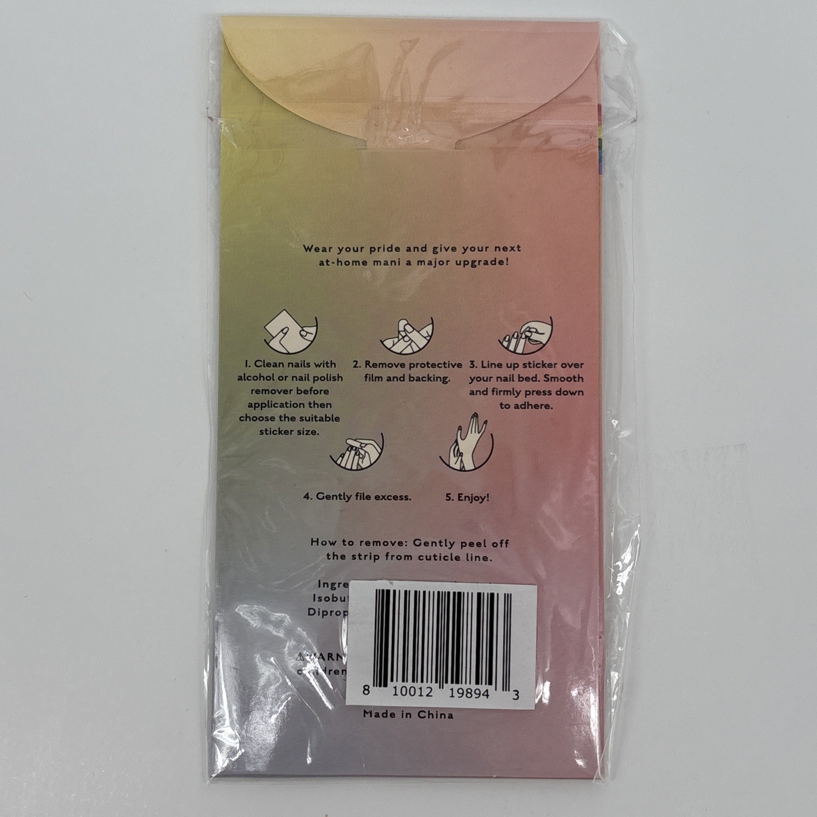 NEW Rainbow Perfectly Polished Created For Macy’s 16 Piece Nail Wrap Set, Pride