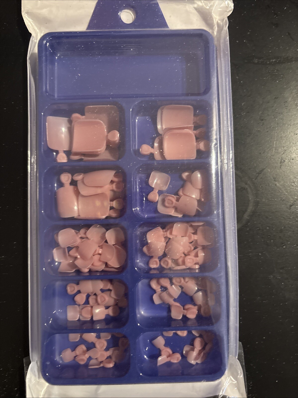120Pcs White Pink Nude Burgundy Press on Fake Toenails , Fake Toenails, 4 Packs
