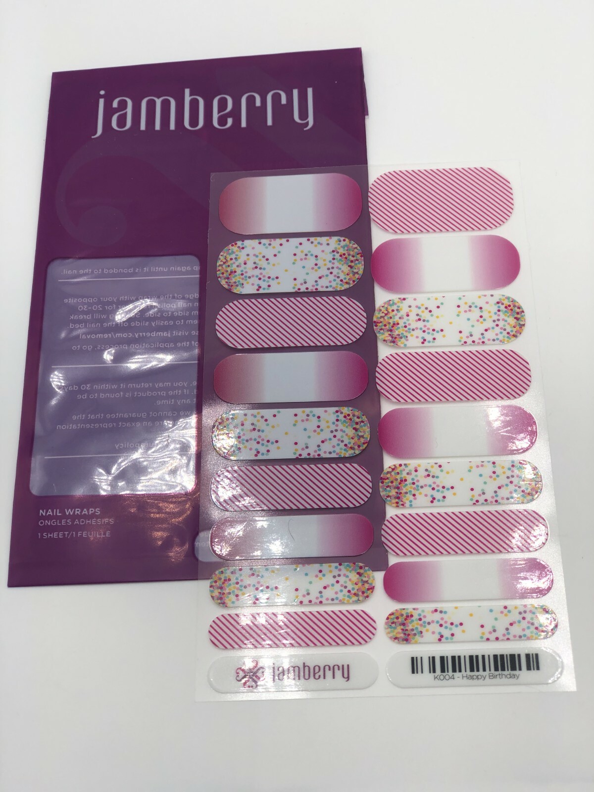 Exclusive Jamberry Nail Wraps, Happy Birthday & Logo, NIP, $2 Shipping!