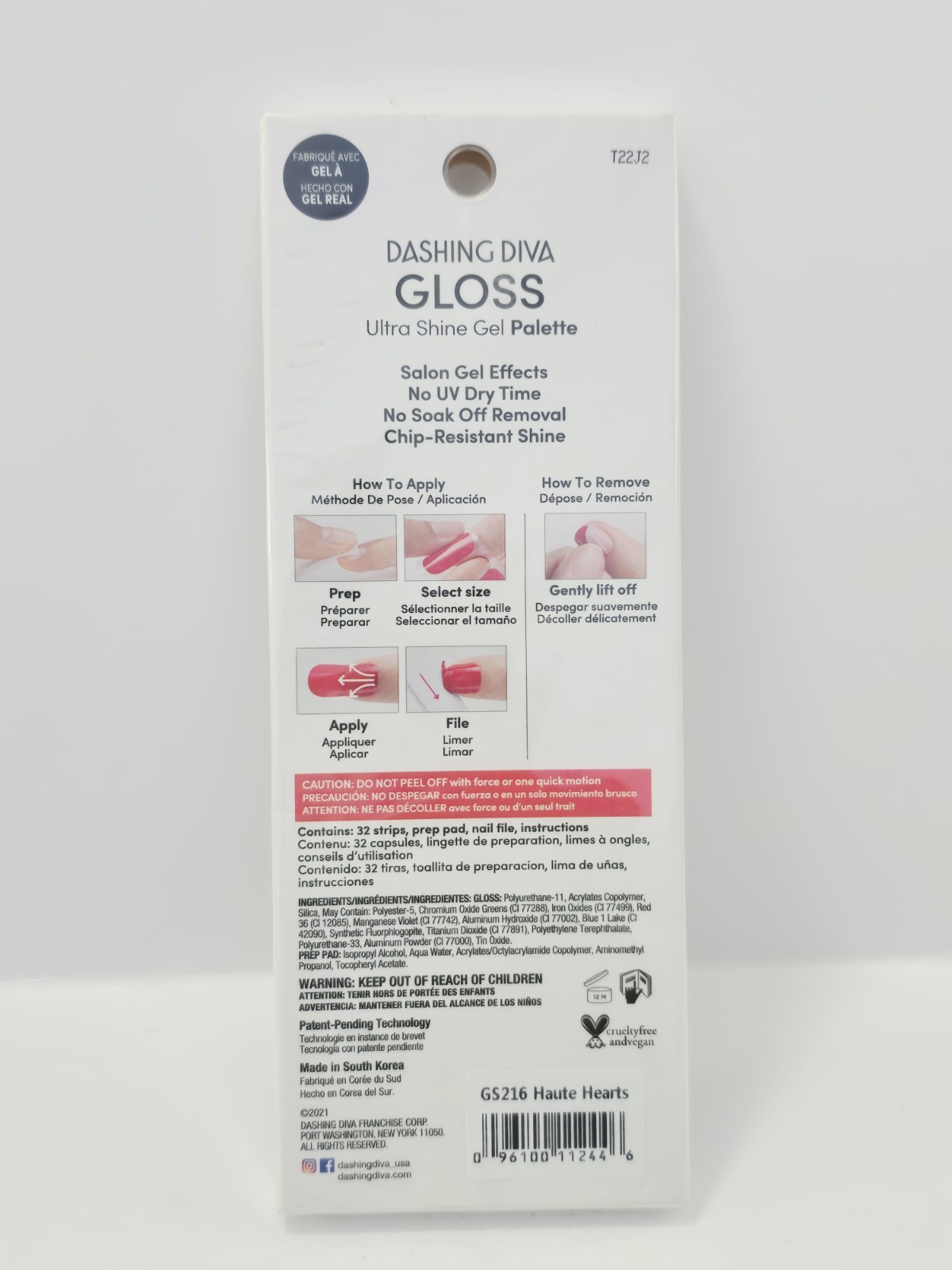 Dashing Diva Gloss Ultra Shine Gel Palette. After Glow 32 Nail Strips
