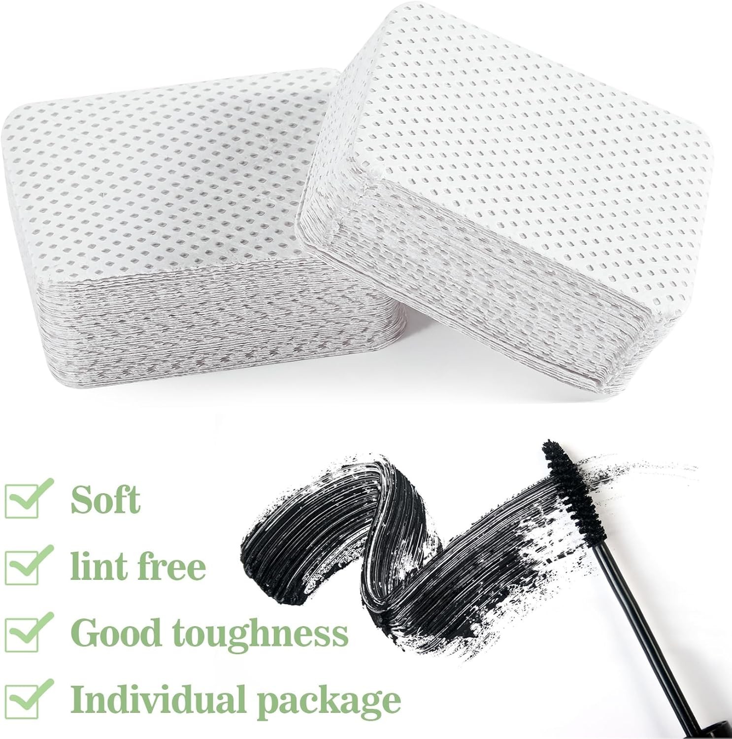 1200 Lint Nail Wipes – White Acetone Nail Polish Remover
