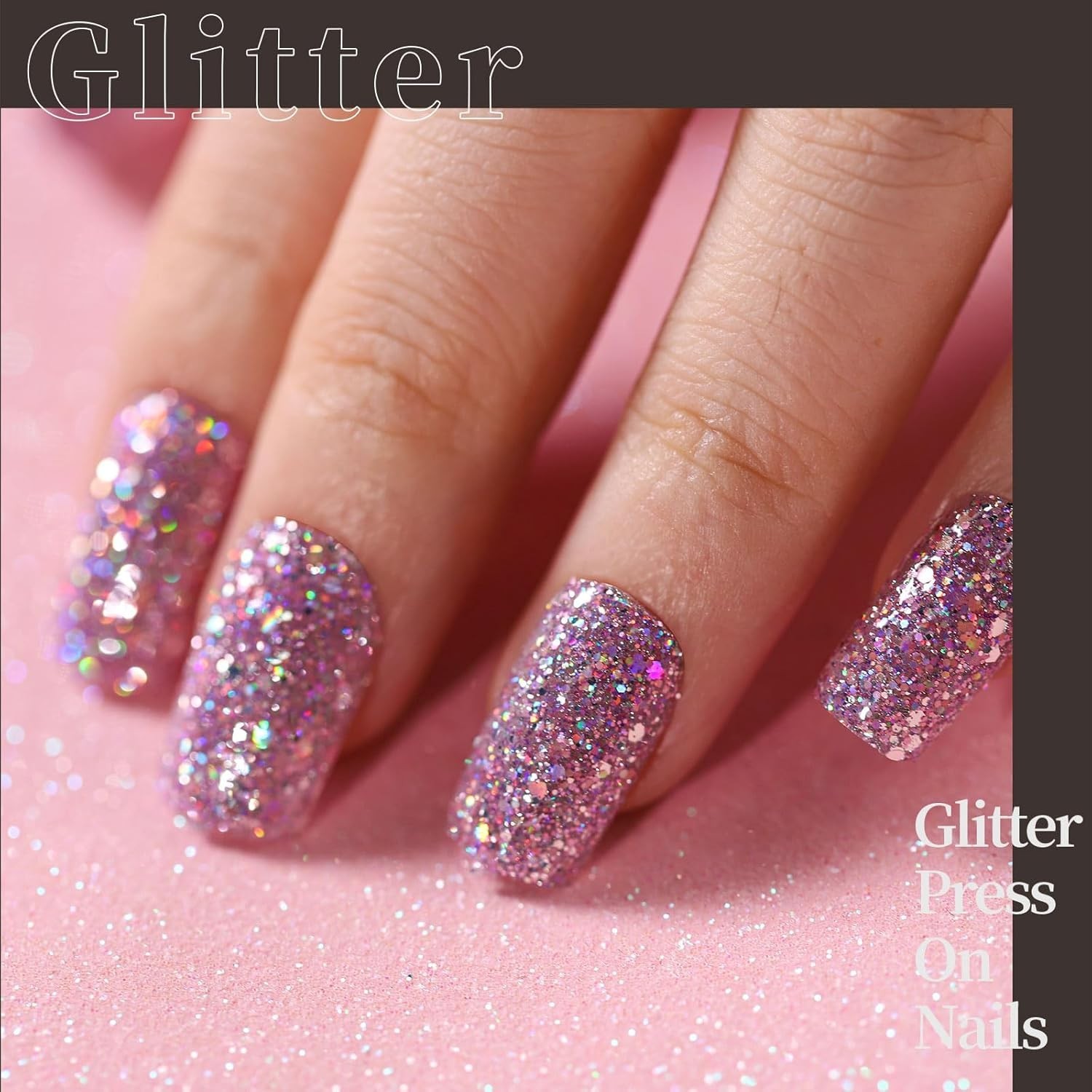 Glamorous 576 PCS Press On Nail Collection – Glossy, Matte & Glitter Finishes
