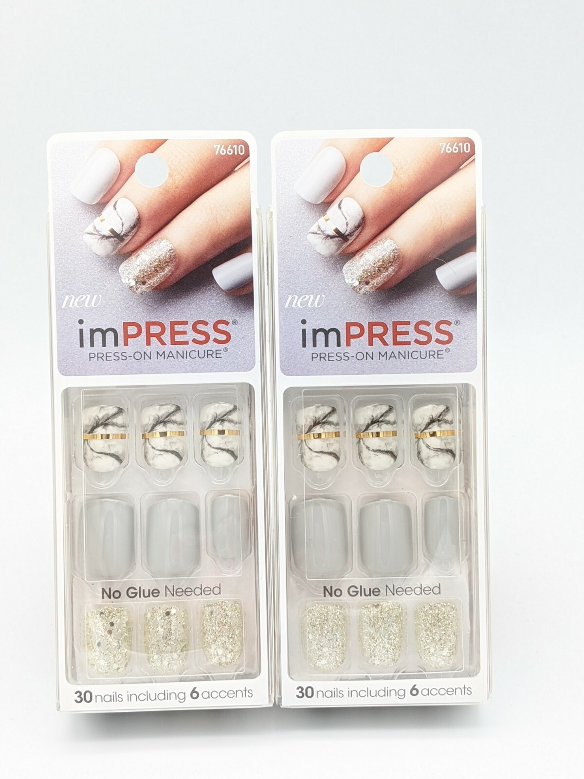 Kiss Impress Press-on Manicure #78376 YEAH BOY. Lot of 2