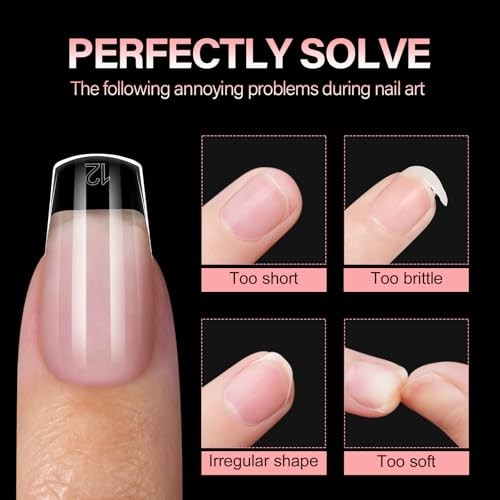 Extra Short Coffin Nail Tips – 15 Sizes 240pcs Half 240PCS-Extra Short Coffin