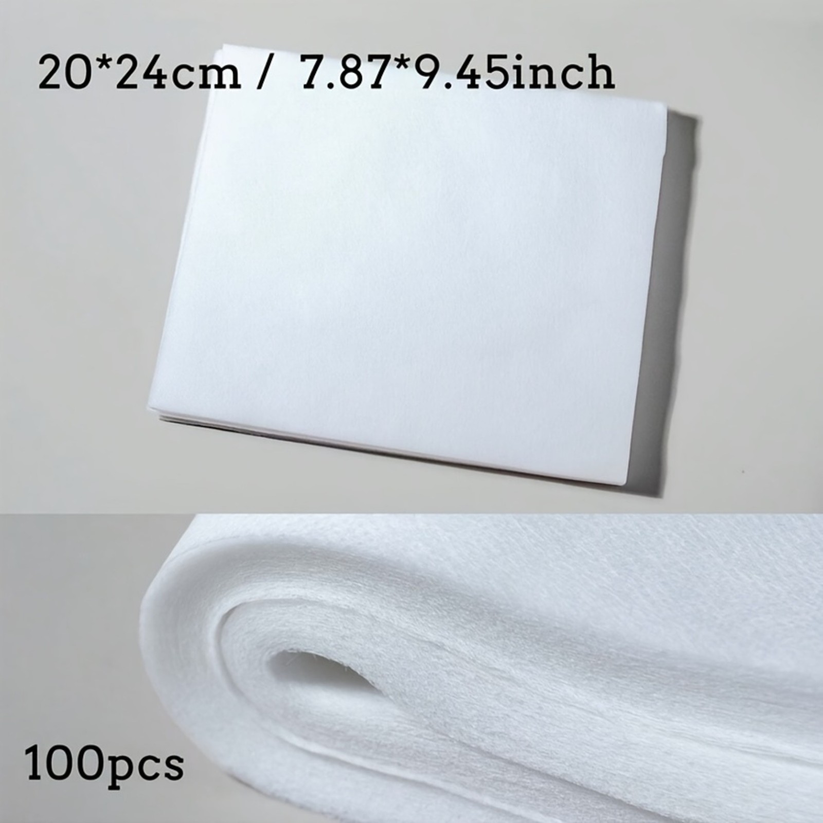 100pcs Pink Disposable Non Woven Unscented Nail Art Vacuum Dust Collection