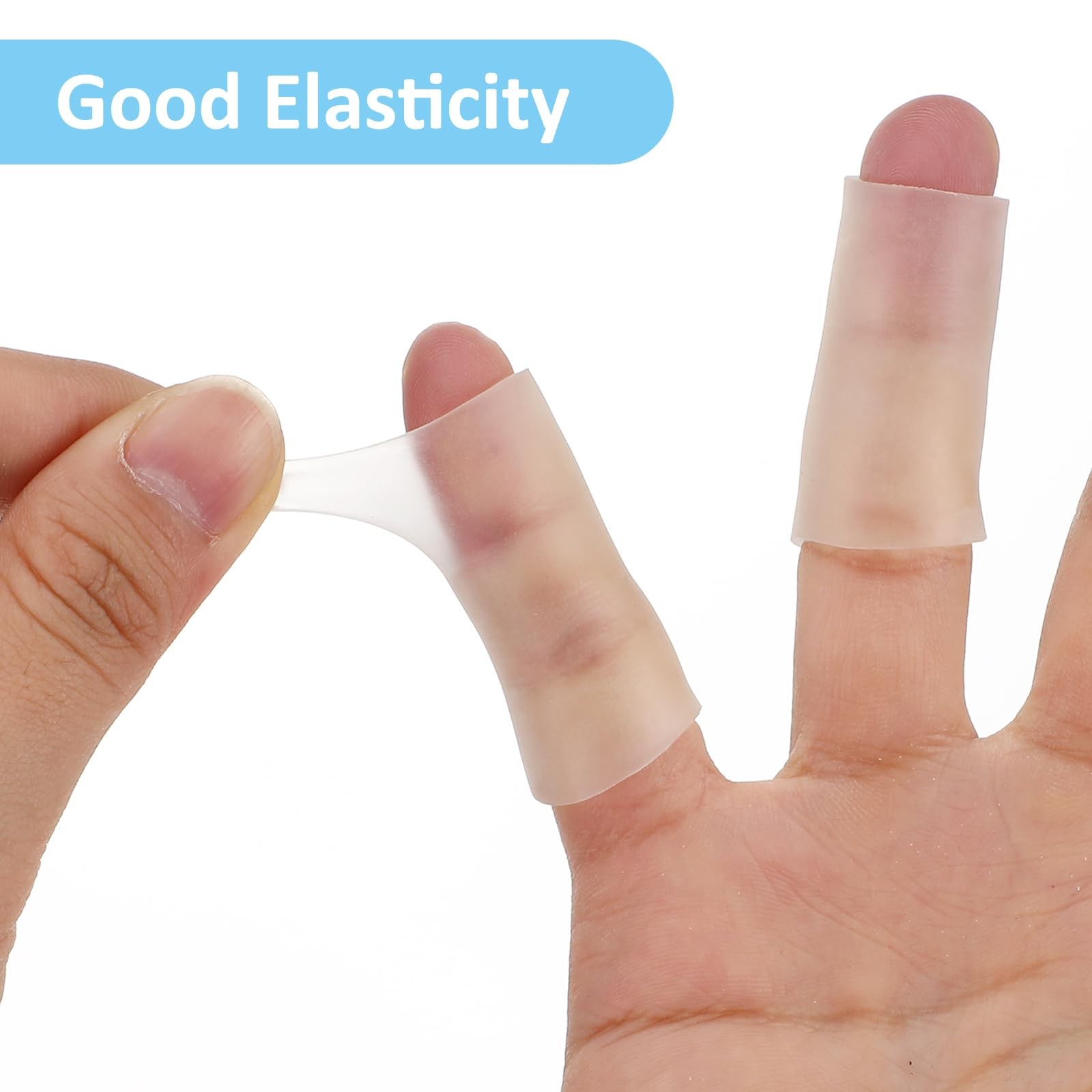 Gel Finger Cots, 10 PCS Gel Finger Protectors Finger Caps Silicone Fingertips…