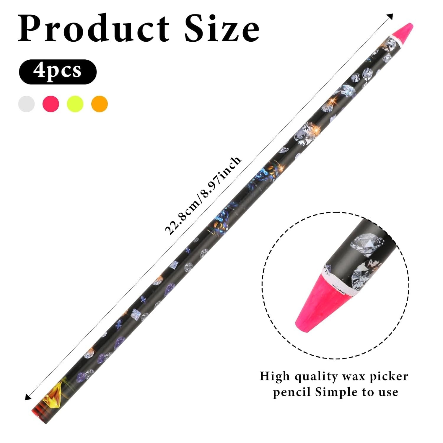 Self-Adhesive Rhinestone Picker Tools – Ideal for Effortless Nail Art & Crafts
