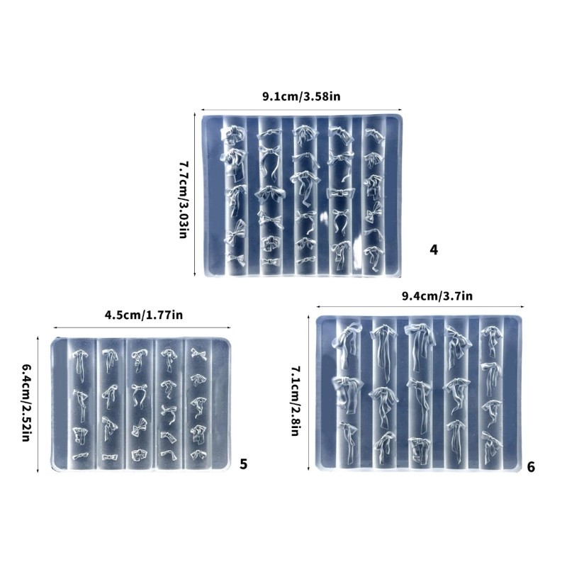 Bowknot Theme Small Accessories Crafting Molds Present for Beauty Enthusiasts
