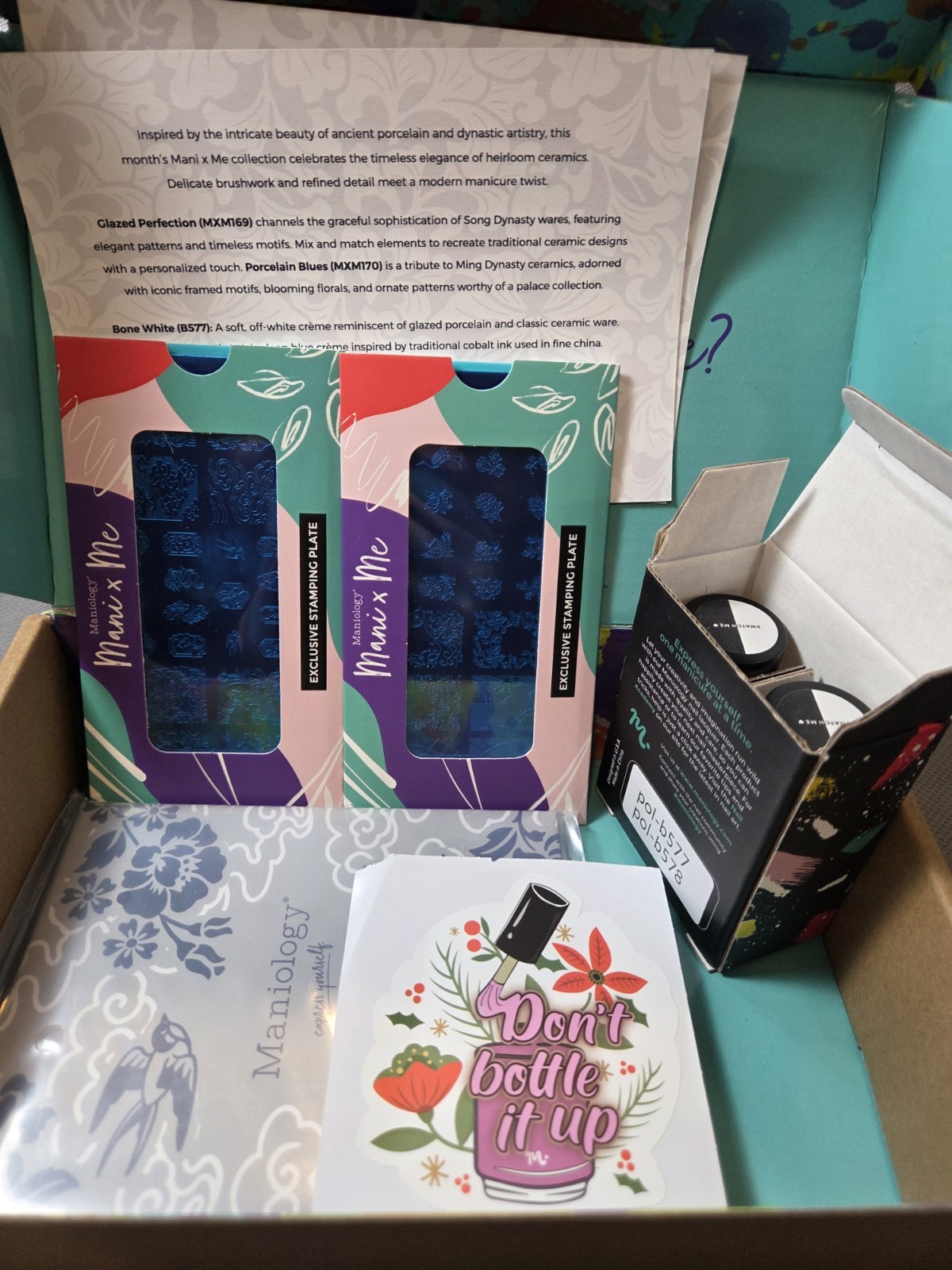Maniology February 2026 mxm Fine China complete box MXM169, MXM170, B577, B578