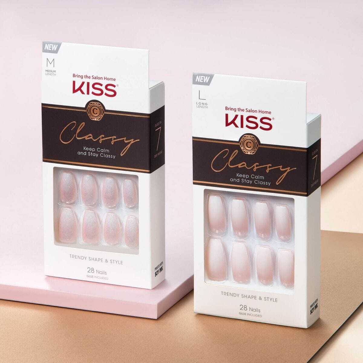 Kiss Classy Trendy Shape & Style Nails, You Choose