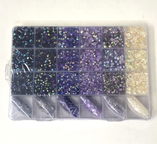 Rhinestones for Crafts Kit Jelly AB for Tumblers for Nail Art Brushes Tweezers