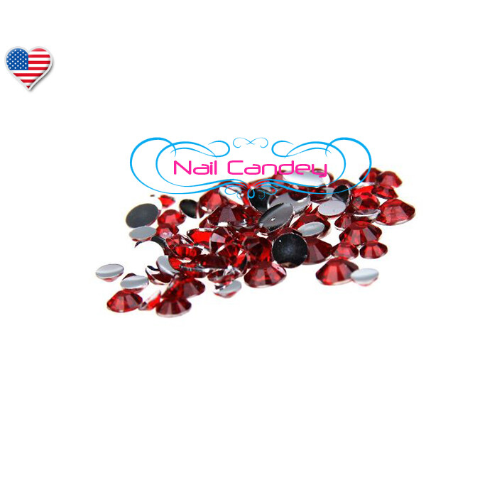 Siam 20ss Crystals Red For Nail Art Flatback Swarovski Rhinestone Qty.144