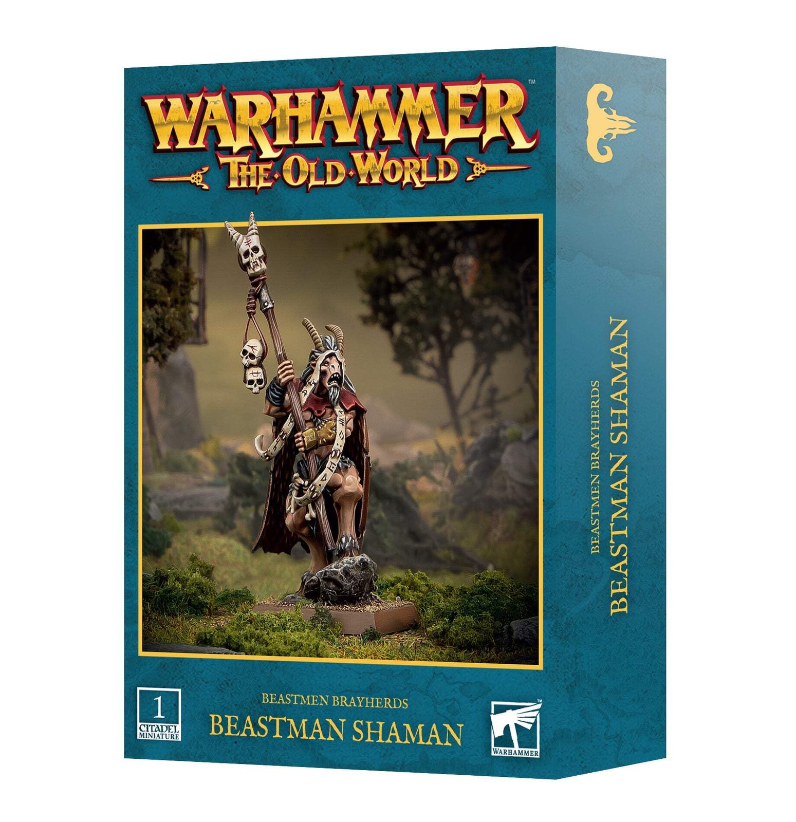 Games Workshop – Warhammer – The Old World – Beastman Small, Multicolor